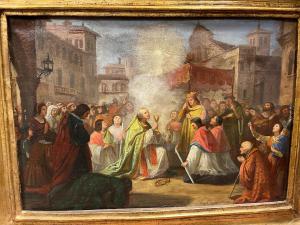 Esta pintura al óleo sobre papel adherido es el 
