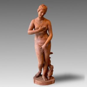 Pendolo Direttorio in bronzo dorato e cesellato firmato