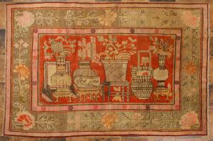 Alfombra antigua de Samarcanda - nr.1416 -
