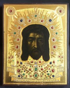 Icona russa del Volto Santo, San Pietroburgo 1890 / Mandylion / Cristo