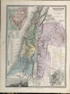 Mappa della Palestrina Antica e Moderna 1870