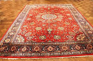 ANTIGUO, ELEGANTE, SAROUGH (SARUK) PERSA FLORAL - 285 X 400 cm.