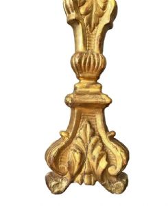
Coppia di Torcieri in Legno Dorato, XIX Secolo