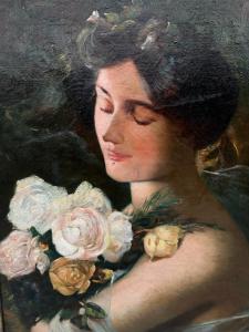 Dipinto giovane donna