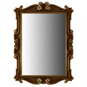 Specchiera sagomata in legno laccato