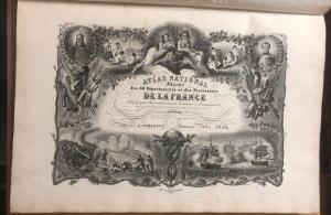 LEVASSEUR: ATLAS NACIONAL ILUSTRADO DE FRANCIA 1852