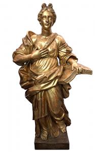 Escultura de madera dorada - ZG/1076