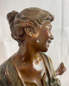 Grande Scultura in bronzo firmata Vincenzo Cinque (1852-1929) originale     