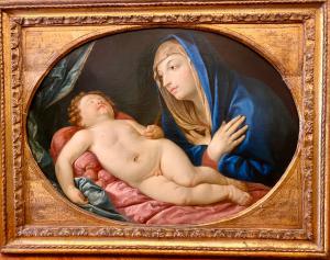 Madonna con il bambino dormiente