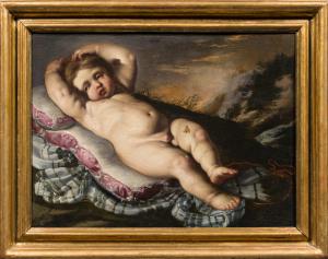 Bernardino Mei (Siena,1612- Roma, 1676) Putto dormiente con un’ape