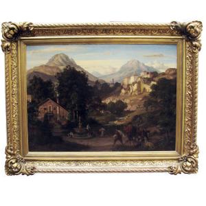 Eduard Cohen Paisaje de Montaña 1866