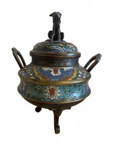 Incensario Japonés Meiji cloisonné