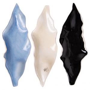 Tres cuencos de vidrio de Murano - O/6371-