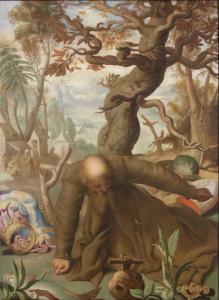 Scuola nord Europa del XVII secolo  Sant'Antonio