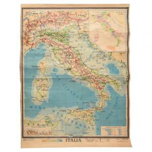 Mapa geográfico de Italia - SN -