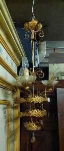 LAMP224 - Lampadario, epoca '900, cm circonf. 30 x H 80