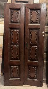 PTCI559 - Puerta antigua de nogal, época del siglo XVIII, medidas cm A 101 x A 207