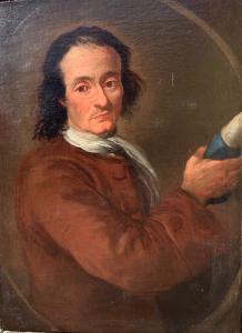 Ritratto di uomo di mezza età, con gobba