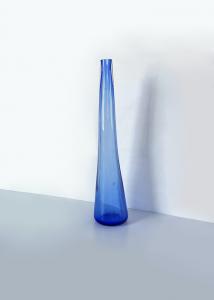 Jarrón de cristal de Murano azul
