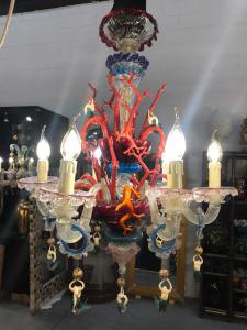 Lampadario rezzonico con coralli