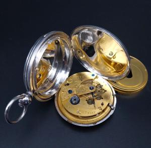 Reloj de bolsillo saboneta, movimiento de alta calidad, Joseph Johnson, 1857