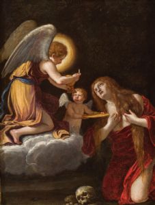 Comunión de María Magdalena, óleo sobre cobre, 29,5 x 23,3 cm