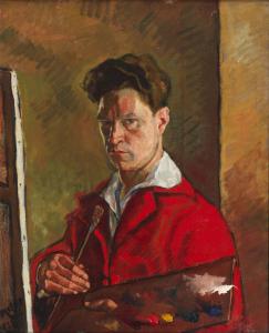 Melkiorre Melis  Autoritratto con tavolozza (1924)