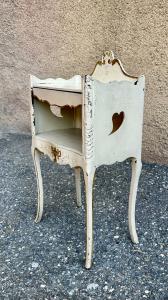 Comodino antico, shabby chic - Napoleone III