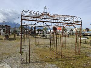 Gazebo cuadrado de hierro H 380 402x402