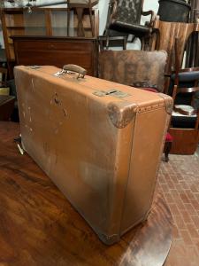 Maleta vintage italiana de cuero