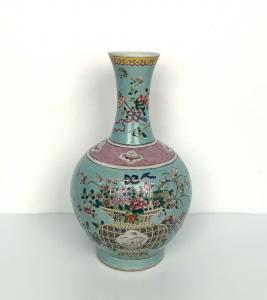 Jarrón, China, Dinastía Qing, Siglo XIX