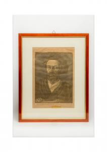 Adolfo de Carolis (Montefiore dell'Aso, 6 de enero de 1874 – Roma, 7 de febrero de 1928) Xilografía con autorretrato - 1924