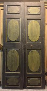 PTL701 - Puerta de madera lacada, época del siglo XVIII, medidas cm A 104 x H 213