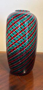 Vaso in vetro Venini , a canne VENDUTO