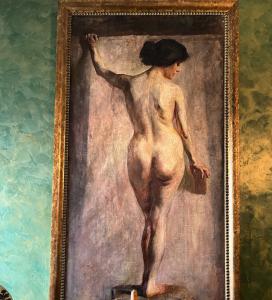 Pintura de desnudo femenino de los años 20.
