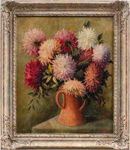 Pittore inglese (XX sec.) - Vaso di fiori.