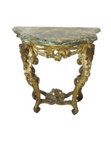 Consolle in legno intagliato e dorato 