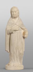 Santa monja, escultura de mármol del siglo XVI