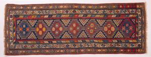 Pequeña alfombra caucásica antigua SHIRVAN - n.459