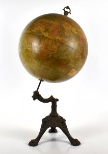 Globo terráqueo, finales del siglo XIX