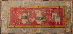 Gran alfombra antigua de Samarcanda con jarrones - nr. 1417 -