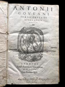 Antonii Goveani Opera Iuris Civilis 1564