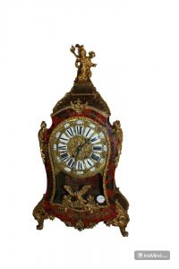 Reloj Francés Estilo Luis XV Boulle en Carey y Bronce