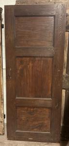 PTE150 - Antigua puerta sencilla de madera, época del siglo XIX, medidas cm L 79 x H 190