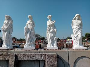 Estatuas de las cuatro estaciones en mármol - Altura 160 cm