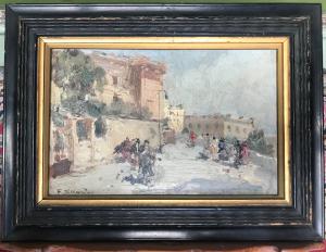 OLIO SU TAVOLETTA di DRANCESCO DI MARINO (1892-1954)