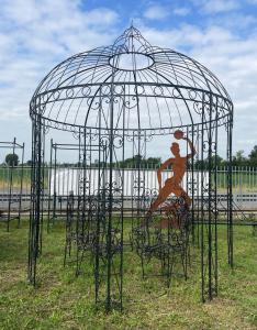 Gazebo tondo England in ferro battuto - Ø 3 mt