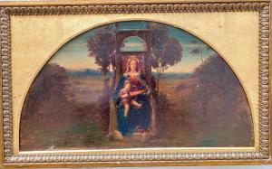 Lunetta Madonna in trono