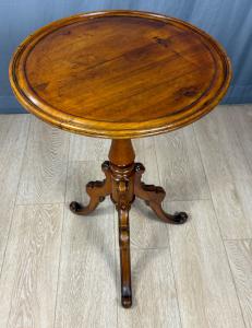 🥇Mesa de centro de nogal de época Luis Felipe del siglo XIX🥇